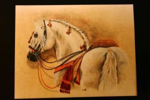 Voir le détail de cette oeuvre: cheval andalou